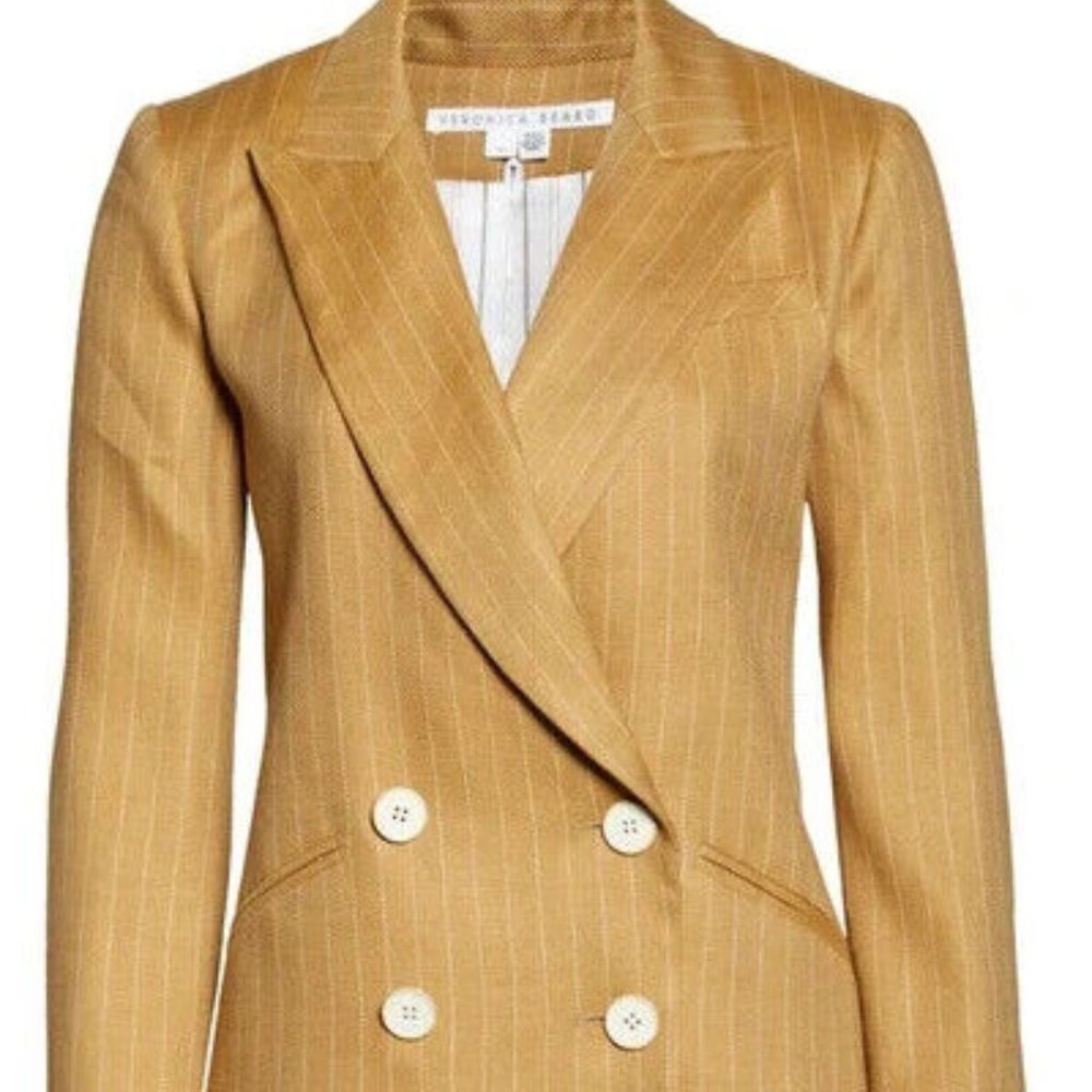 Veronica Beard Parineti Linen Blend Dickey Jacket